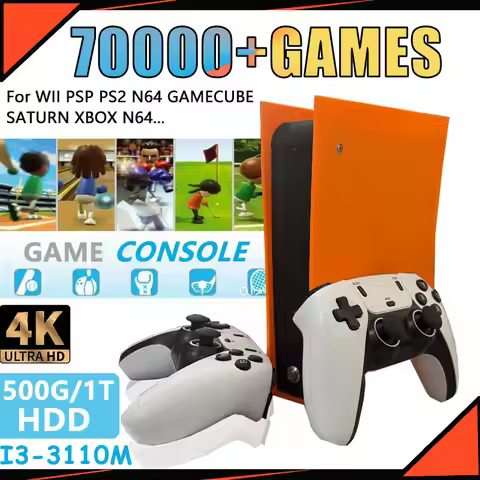 New! 1T HDD M88 Retro Game Console Built-in 70000+game 4K definition output 60+emulator FOR XBOX WII