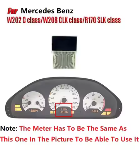 Car Instrument Middle LCD Display Screen Pixel Repair for Mercedes Benz W202 W210 W208 R170 1998-200