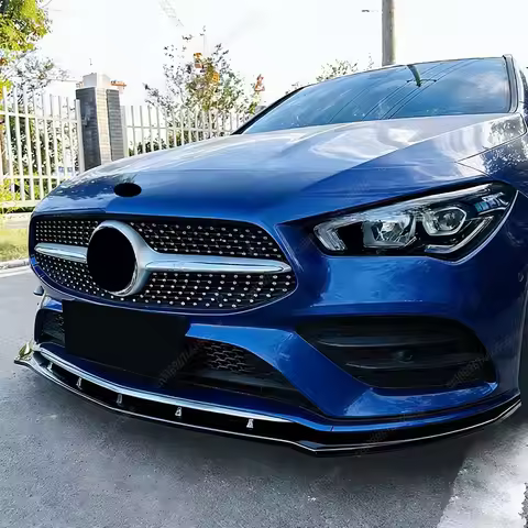 For Mercedes CLA Class C118 W118 X118 CLA180 200 220 250 CLA35 CLA45 AMG Tuning Front Bumper Spoiler