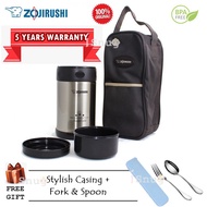 Zojirushi Stainless Steel Food Jar 0.5L Container Set SW- EXE50-BL (Lamp Black)