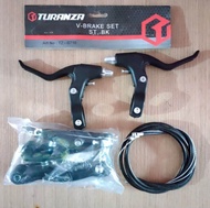 Set v brake pasific pacific rem sepeda depan belakang 1 mtb lipat turanza sakoni