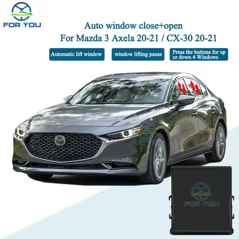 FORYOU Auto Car Power Window Closer Closing Open 4 Doors Automatically Lift Kit For Mazda 3 Axela 20