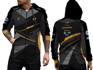 Jaket RRQ 2021 Esport Black Edition Hoodie Zipper Fullprint Free Nickname