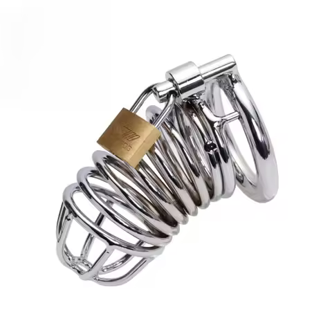 Metal male chastity lock chastity belt device chastity lock birdcage jj cage adult sexual products m