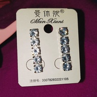 Cz Diamond Earrings AAA + Grain Size 5mm.