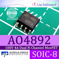 AO4892 4892 100V 4A Dual N-Channel MosFET Alpha & Omega Original