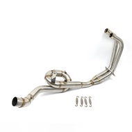 Exhaust Slip On For YAMAHA YZF-R3 R3 MT-03 MT03 YZF-R25 MT-25 Motorcycle Full Exhaust Middle Pipe Co