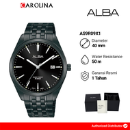 Jam Tangan Pria ALBA AS9R09X1 Black Dial Black Stainless Steel Strap