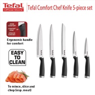 Tefal Professional Stainless Steel 5-Piece Set Carving Knife Bread Knife Sharp Cooking Knife Kitchen