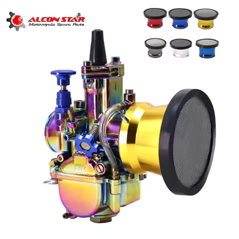 Alconstar- Motorcycle PWK 21/24/26/28/30/32/34MM Carburedor Carb For Honda Yamaha Suzuki Kawasaki 70
