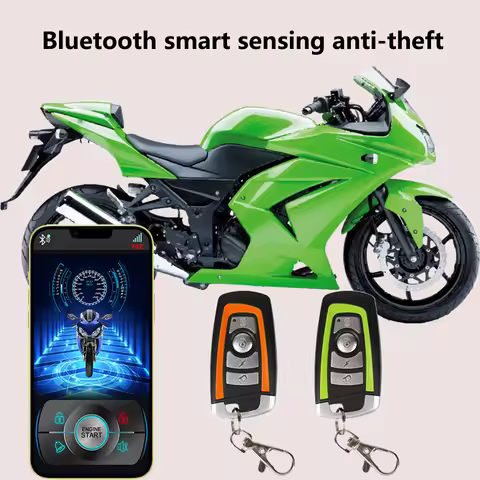 Bluetooth Motorcycle Anti-Theft Alarm Automatically Senses Mobile Phone Operation, One-Key Start PKE