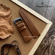 [Original] Alexandre Christie Leather - High Quality Men's Watch 24mm Light Brown Genuine Leather Strap