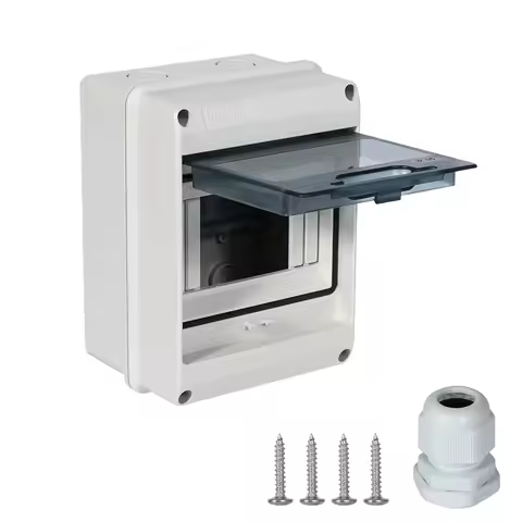 HT Series Junction Box 3/5/8/12/18 WAY PC Plastic IP65 Waterproof Fuse Boxes Terminal DIN Rail Outdo