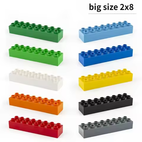 2x8 5pcs/lot big Brick DIY Classic Education Building Blocks Compatible With Lego Large Bricks plast