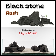 หินดำ black stone หินตู้ปลา หินตู้ไม้น้ำ หินตกแต่งตู้ปลา หินจัดสวน  บ้านไม้น้ำ🌿