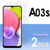 2ชิ้นกระจกนิรภัยสำหรับ Samsung Galaxy A03s ปกป้องกันหน้าจอสำหรับ Samsung A03 A 03 Core 03S Glas 2.5D