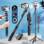 Tripod L16 1530mm Wireless Selfie Stick Tripod Stand Foldable Monopod for Gopro Action Cameras Smart