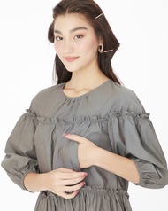 Nitan (นิทาน) เดรสให้นม ชุดคลุมท้อง รุ่น Peter Pan Nursing Dress