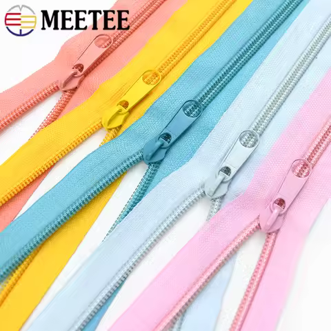 2/5M 3# 5# Sewing Nylon Zipper with Sliders Puller Bag Zippers Closure Zip By The Meters Zips Repair