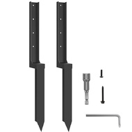 Yours MO-Heavy Duty Steel Fence Post Repair Kit Fence Post Stakes Anchor Ground Spike for Repairing 