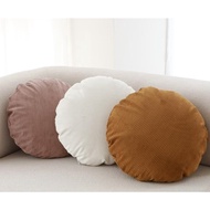 Round Cushion Cover Pillow Case 45x45cm 50x50 60x60 Pumpkin Sofa Pillow Cover Ins Corduroy Big Size 