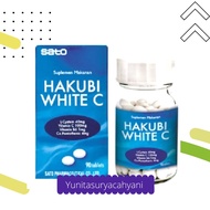 Original Sato Hakubi White C Skin Whitening Supplement Tablets - Contains 90 Tablets