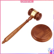 ✶Crystal✶【High Quality】 Wooden Judge Hammer Handcrafted Judge Wood Gavel Hammer Mini Hammer