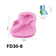 FD30-8 Silicone Mold Fondant Mold Chocolate Pudding Dinosaur
