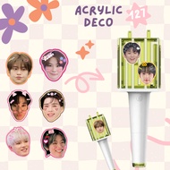 Acrylic deco neobong lightstick NCT 127 Acrylic face NCT 127 Mark Haechan Jaehyun Doyoung Johnny Yut