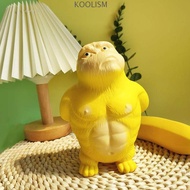 KOOLISM Squeeze Vent Gorilla, Orangutan Yellow Squeezing Monkey Toys, Monkey Toy Stretch Funny 16cm 