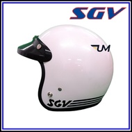 100% ORIGINAL SGV 99 HELMET WHITE COLOUR SGV99 MOTOR TOPI KELEDAR CAP MOTOSIKAL MOTORCYCLE HELMET MO