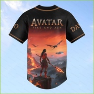 PS2 Avatar 3 Fire and Ash Baseball Jersey T-shirt Movie Lovers Shirt fans gift SP2