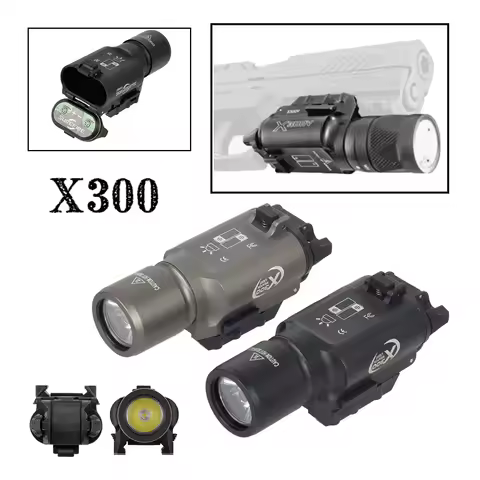 Tactical Surefire X300 Ultra Metal Weapon Momentary Constant Flashlight Pistol Scout Light Airsoft O