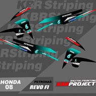 REVO FI Motorcycle Stickers - Motorcycle Accessories - REVO FIT - PETRONAS Kbr 08 TRANSPARENT HOLOGR