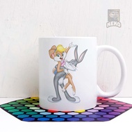 Custom Mug BUGS BUNNY and Lola Bunny 2co