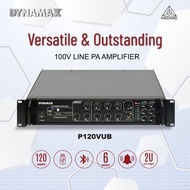 DYNAMAX P120VU/P120VUB PA Amplifier, Public Address Amplifier, PA System with 6 Zones