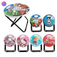 LS Foldable Kiddie Stool Kids Party Chair Kiddie Chairs Character Folding Kids Chair