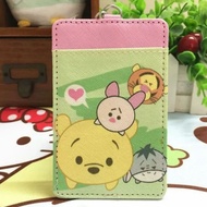 Disney Tsum Tsum Winnie the Pooh Piglet Tigger Eeyore Ezlink Card  Holder with Keyring