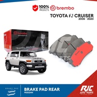 BREMBO BRAKE PAD TOYOTA FJ CRUISER REAR 2008-2020 P83024N FJ Cruiser 1set