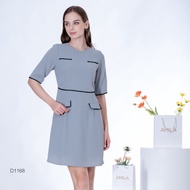 VERONIQA Dress AM-D1168 by AMILA อะมุนเจน แขนสั้น IGPU23-10