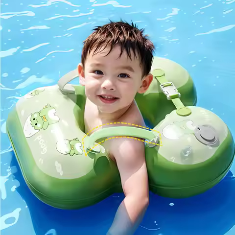 Vest Style Baby Armpit Swimming Ring for 0-3 Years Old Children Inflatable Lifebuoy Press Prone Ring