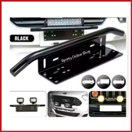 Universal Car License Plate Holder Horn Fog Lamp Holder/