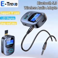 Bluetooth 5.3 2-in-1 Transceiver with LED Display Lossless Sound Quality Wireless Audio Adapter Supp