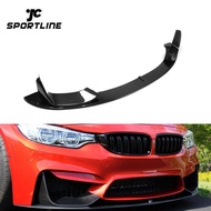 Carbon Fiber  M3 M4 car Front Bumper Lip Spoiler for BMW F82 F80 M3