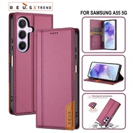 FLIP COVER SAMSUNG A55 5G LEATHER CASE FLIP SAMSUNG A55 5G REUS