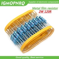 20pcs 120 ohm 2W 120R Metal film resistor 2W resistance IGMOPNRQ