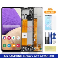 6.5'' Original A12 Display Screen with Frame, for Samsung Galaxy A12 A125 A125F Lcd Display Touch Screen Digitizer Replacement