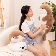 Mainan mewah anjing laut✨Atas katil comel memegang boneka berang-berang laut yang sedang tidur✨Hadia