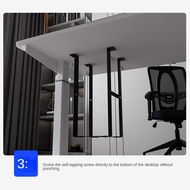 1 Set Under Desk PC Mount Bracket for Computer Case Computer Mainframe Hanger Host Box Stand Bracket