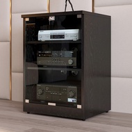 Yubaili Amplifier Cabinet Audio Cabinet Cinema Audio Appliance ShelfKTVProfessional Equipment Cabinet Glass Door Amplifier Rack Cabinet